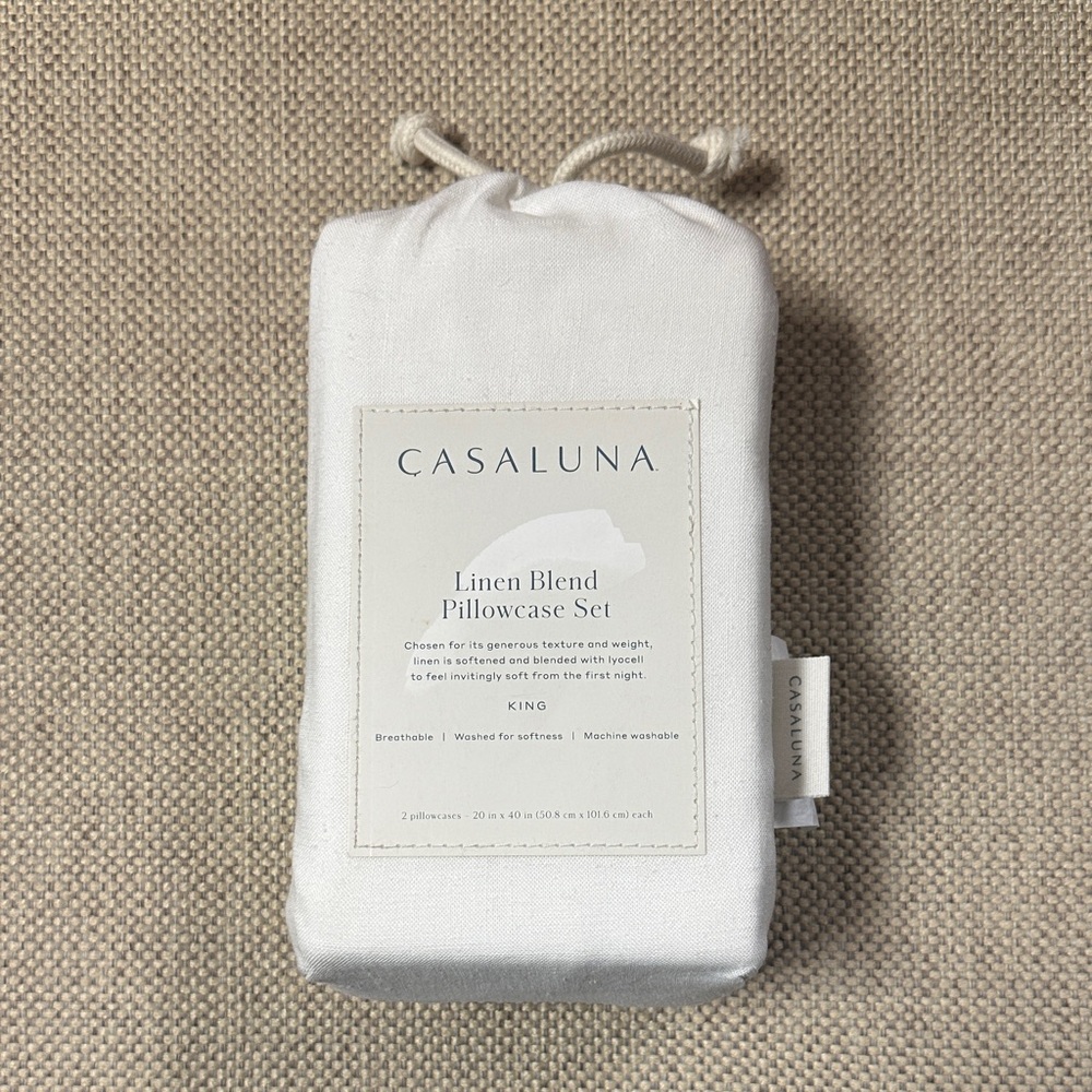 Casaluna Linen Blend Pillowcase Set